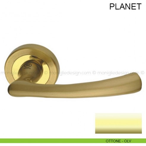 Maniglia per porta Planet Pasini ottone lucido
