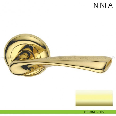 Maniglia per porta Ninfa Pasini ottone lucido