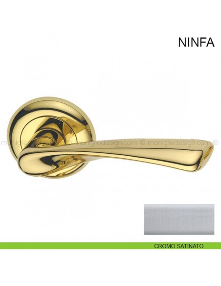 Maniglia per porta Ninfa Pasini cromo satinato