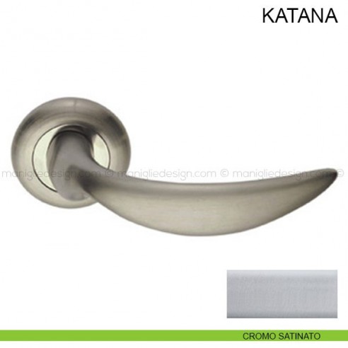 Maniglia per porta Katana Pasini cromo satinato