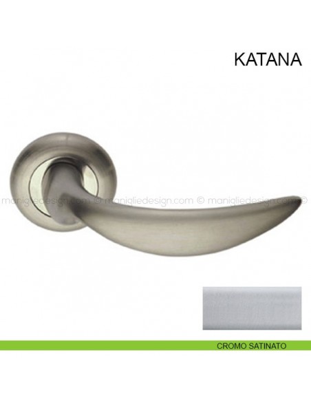 Maniglia per porta Katana Pasini cromo satinato
