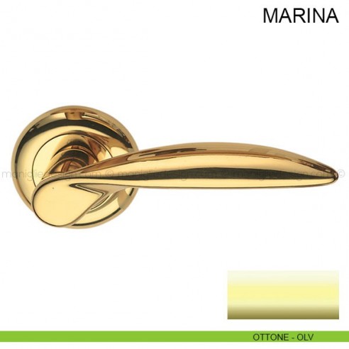 Maniglia per porta Marina Pasini ottone lucido
