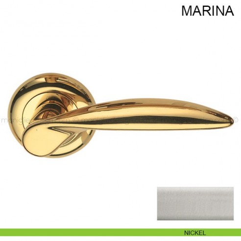 Maniglia per porta Marina Pasini nikel satinato