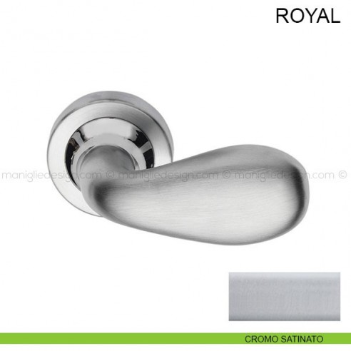 Maniglia per porta Royal Pasini cromo satinato