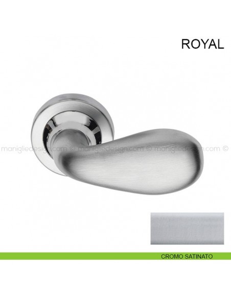 Maniglia per porta Royal Pasini cromo satinato