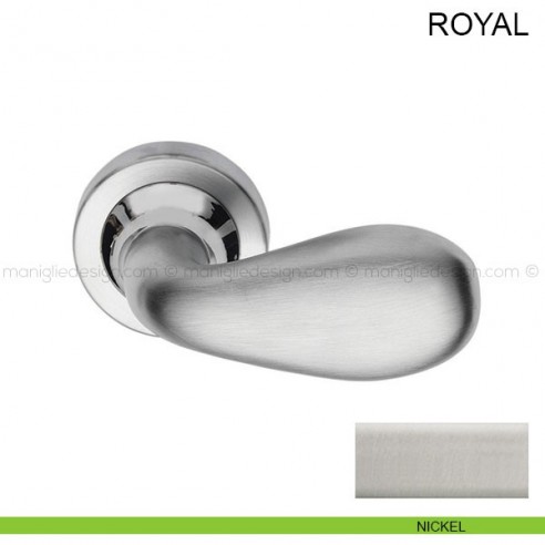 Maniglia per porta Royal Pasini nikel satinato