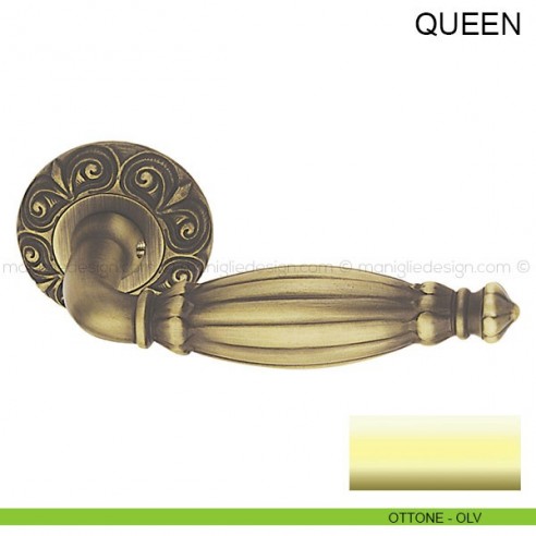 Maniglia per porta Queen Pasini ottone lucido