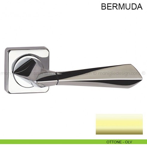 Maniglia per porta Bermuda Pasini ottone lucido