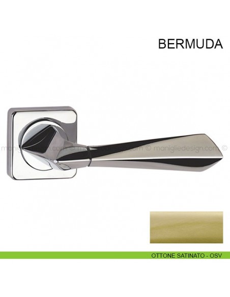 Maniglia per porta Bermuda Pasini ottone satinato