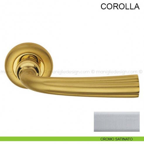 Maniglia per porta Corolla Pasini cromo satinato