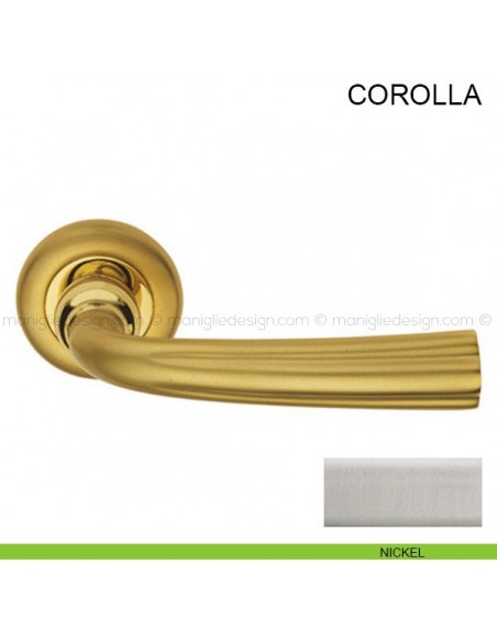 Maniglia per porta Corolla Pasini nikel satinato