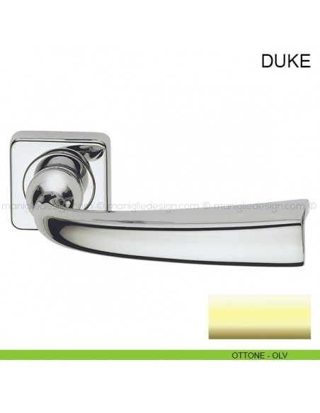 Maniglia per porta Duke Pasini ottone lucido