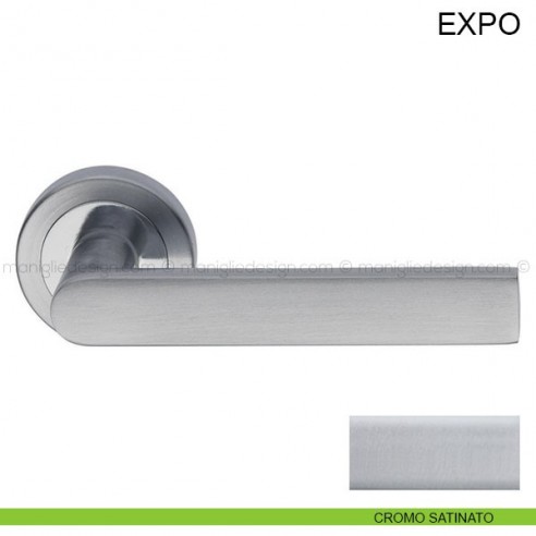 Maniglia per porta Expo Pasini cromo satinato