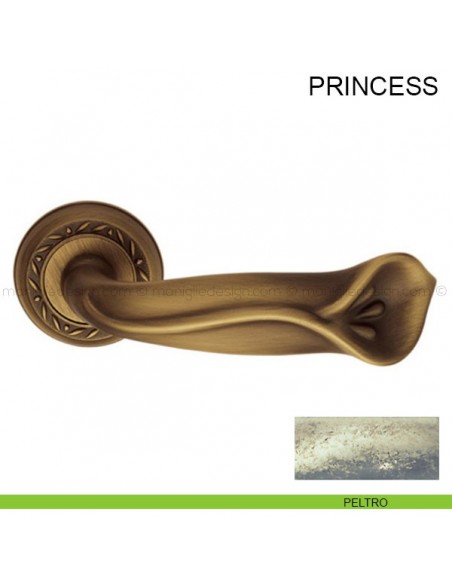 Maniglia per porta Princess Pasini peltro