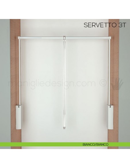 Servetto 3T per armadio bianco/bianco