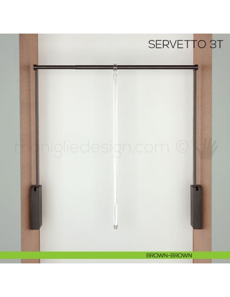 Servetto 3T per armadio brown/brown