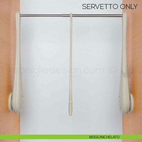 Servetto Only per armadio beige/nichelato