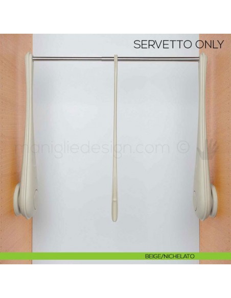 Servetto Only per armadio beige/nichelato