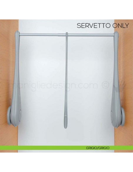 Servetto Only per armadio grigio/grigio