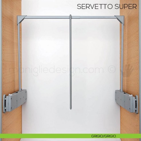 Servetto Super per armadio grigio/grigio