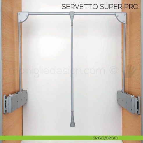 Servetto Super Pro per armadio grigio/grigio