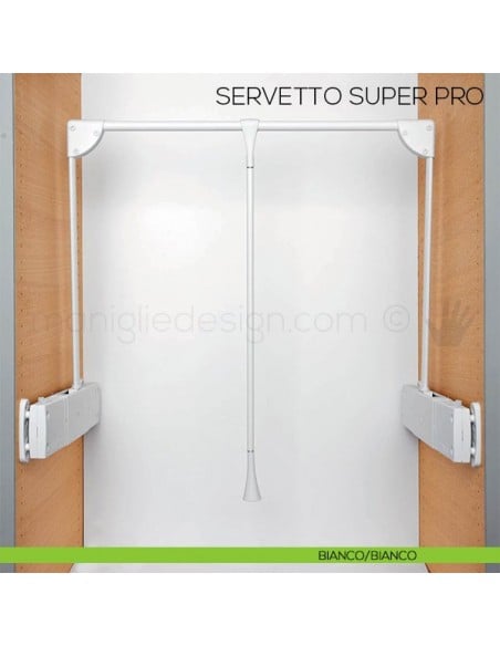 Servetto Super Pro per armadio bianco/bianco