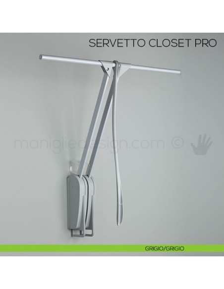 Servetto Otto Closet Pro per cabina armadio grigio-grigio