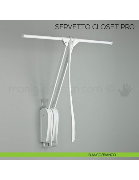 Servetto Otto Closet Pro per cabina armadio bianco-bianco