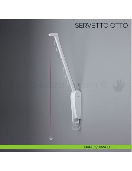 Servetto Otto per cabina armadio bianco