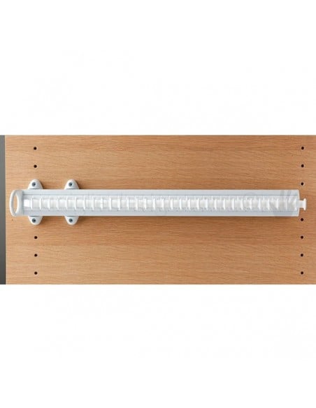 Portacravatte estraibile Servetto per armadio 32 ganci bianco-bianco