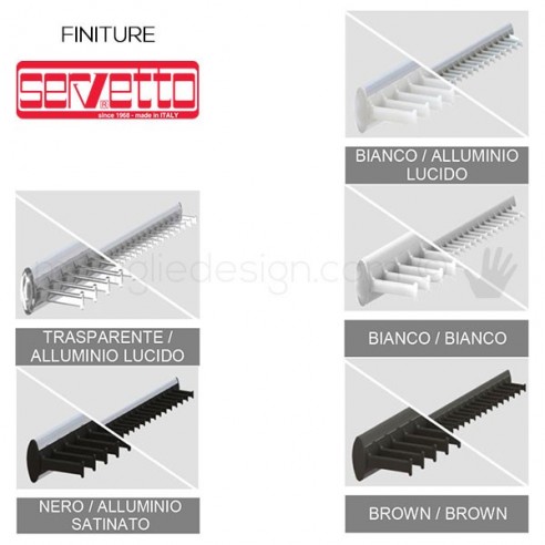 Cestello estraibile pieghevole Servetto per armadio finiture