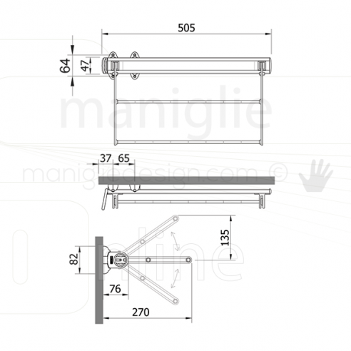 Portascarpe estraiblle Servetto per armadio disegno