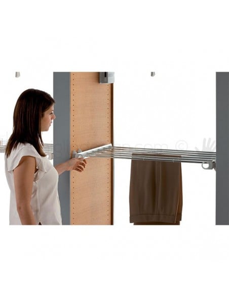 Portapantaloni estensibile estraiblle Servetto Twin per armadio