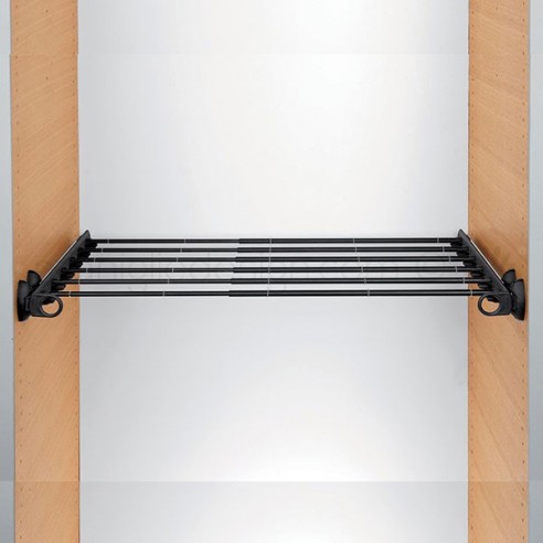 Portapantaloni estensibile estraiblle Servetto Twin per armadio brown brown