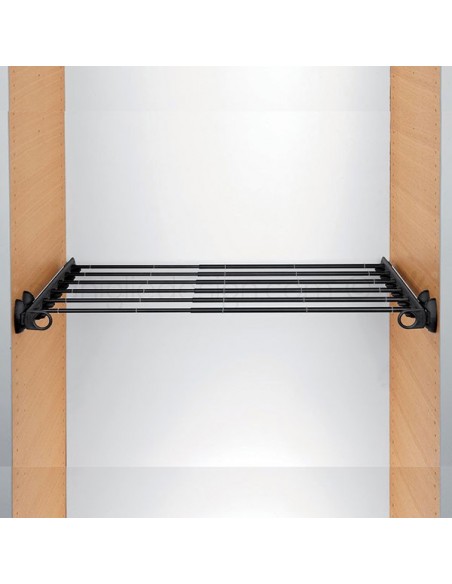 Portapantaloni estensibile estraiblle Servetto Twin per armadio brown brown