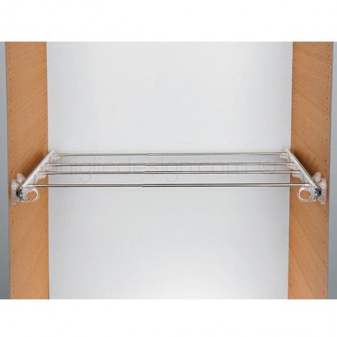 Plus estensibile estraiblle Servetto Twin per armadio trasparente alluminio lucido