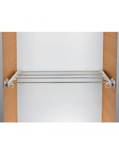 Plus estensibile estraiblle Servetto Twin per armadio trasparente alluminio lucido