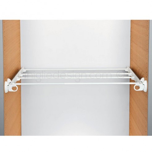 Plus estensibile estraiblle Servetto Twin per armadio bianco bianco