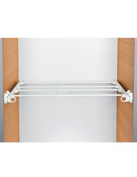 Plus estensibile estraiblle Servetto Twin per armadio bianco bianco