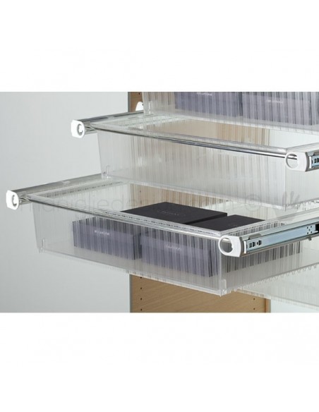 Cassetto con telaio 2 tubi Servetto Roomy per armadio