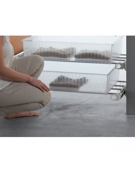 Cassetto senza coperchio con telaio Plus Servetto Roomy per armadio