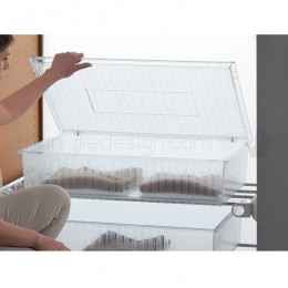 Cassetto con coperchio con telaio Plus Servetto Roomy per armadio
