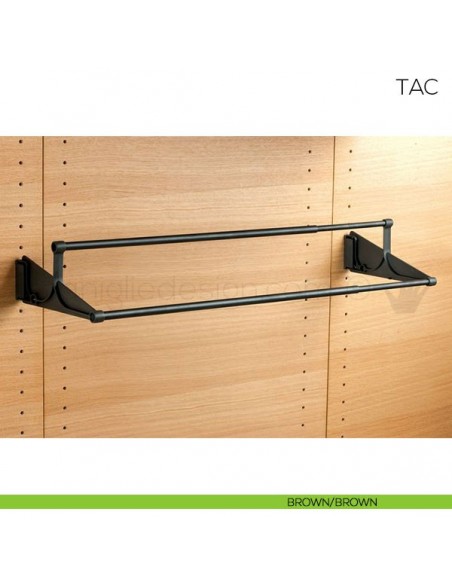 Portascarpe estensibile Servetto Tac per armadio e cabina armadio brown brown