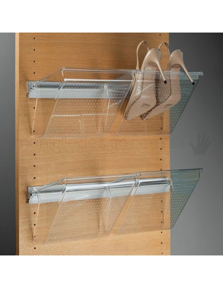 Portascarpe a muro Servetto Wall con 2 vaschette