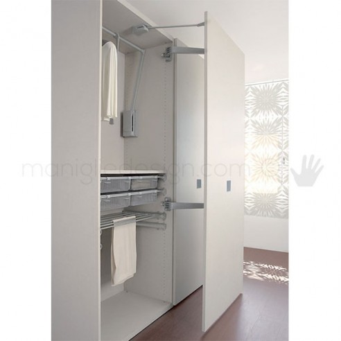 Sistema complanare per armadio Servetto Motion-V V3 disegno