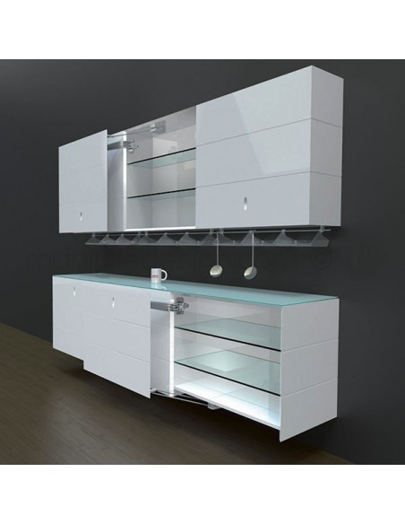 Sistema complanare per sportello Servetto Motion-V VS0