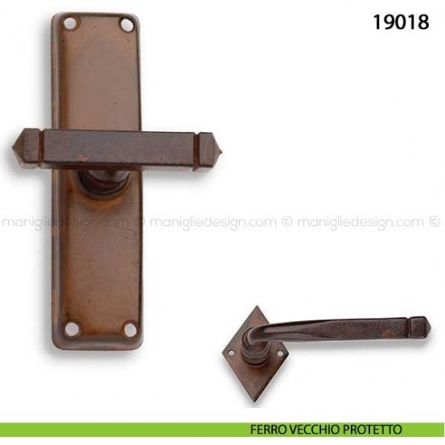 Maniglia in ferro per finestra cremonese Metal Style 19018 ferro vecchio protetto