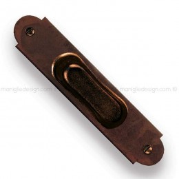 Maniglia incasso porta scorrevole Metal style senza foro chiave 19081