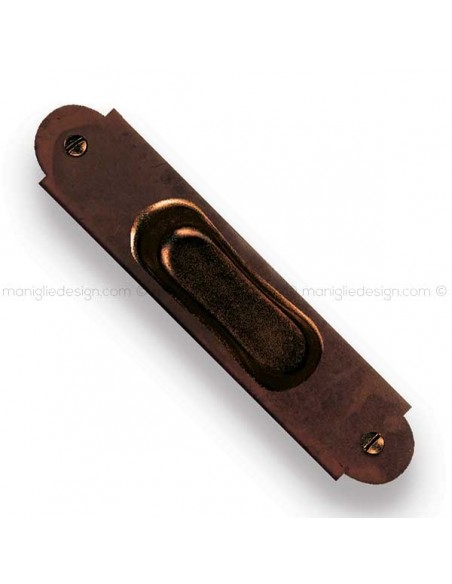 Maniglia incasso porta scorrevole Metal style senza foro chiave 19081