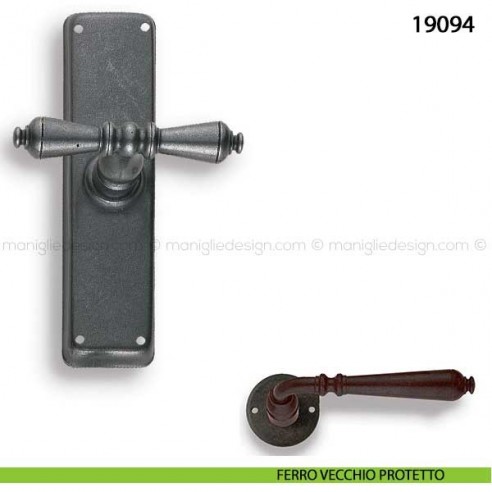 Maniglia in ferro per finestra cremonese Metal Style 19094 ferro vecchio protetto